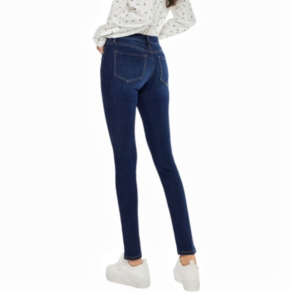 KanCan - Mid Rise Skinny Jeans Dark Wash - Picture 2 of 12